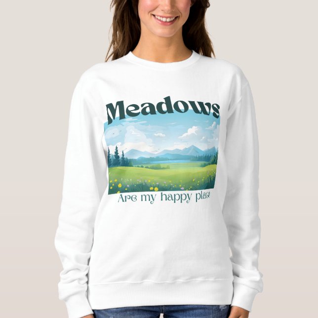 Sweatshirt Les prés sont mon joyeux T-shirt (Devant)