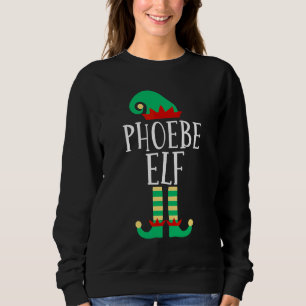Sweatshirt Les Pyjamas de Noël assortis de la famille d'elfe