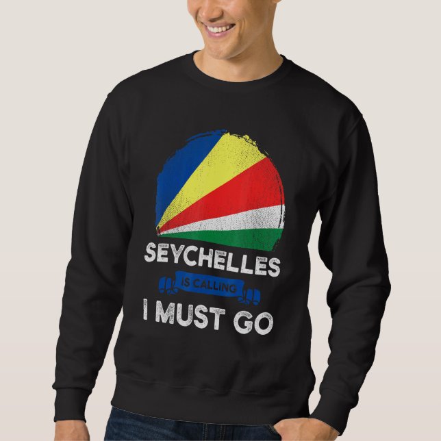 Sweatshirt Les Seychelles Appelent Je Dois Aller Patrimoine S (Devant)