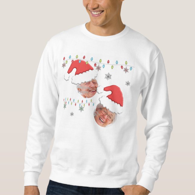 Sweatshirt Les vacances laides de Noël de chemise ajoutent (Devant)