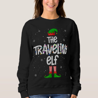 Sweatshirt Les Voyageurs elfe de Noël éclaire elfe d'appariem