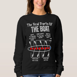 Sweatshirt Les vraies parties de l'équipage de rameurs de bat