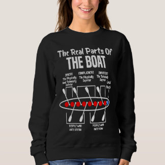 Sweatshirt Les vraies parties de l'équipage de rameurs de bat