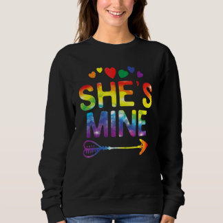 Sweatshirt Lesbian Couple She's Mine Matching Lgbt Pride