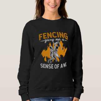 Sweatshirt L'escrime me donne un sentiment de l'escrime de lo