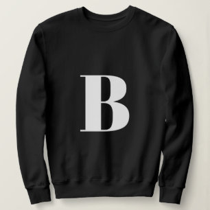 Sweatshirt Lettre initiale   Monogramme Moderne Design tendan