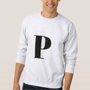 Sweatshirt Lettre initiale   Monogramme Moderne Design tendan