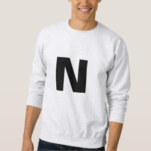 Sweatshirt Lettre initiale monogramme moderne tendance person
