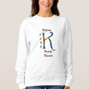 SWEATSHIRT LETTRE UNIQUE COLORÉE K MONOGRAPHIQUE DE LA RÉUNIO