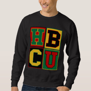 Sweatshirt Lettres bloc HBCU Grads Alumni Africain-Américain