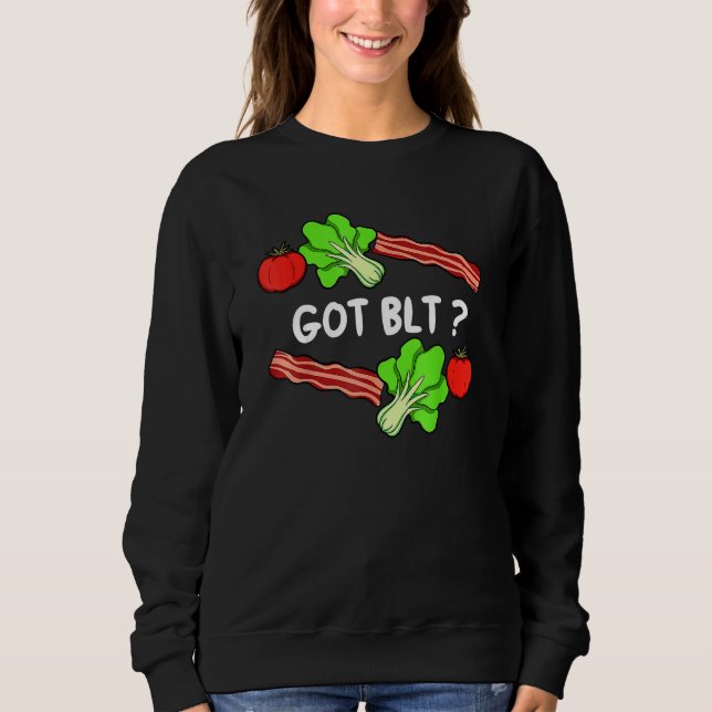 Sweatshirt Lettuce Bacon Tomato  Leaf Vegetable Vegetarian Ve (Devant)
