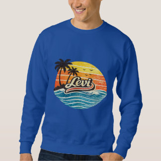 Sweatshirt Levi Retro Sunset Name Design
