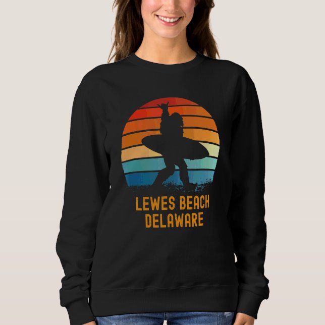 Sweatshirt Lewes Beach Delaware Sasquatch Souvenir (Devant)