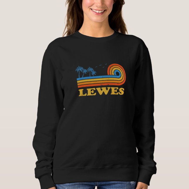 Sweatshirt Lewes Delaware Summer De Tropical Lewesian Floral (Devant)