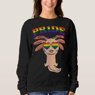 Sweatshirt Lgbt Axolotl Gay pride Rainbow Lgbtq Cute Amphibia
