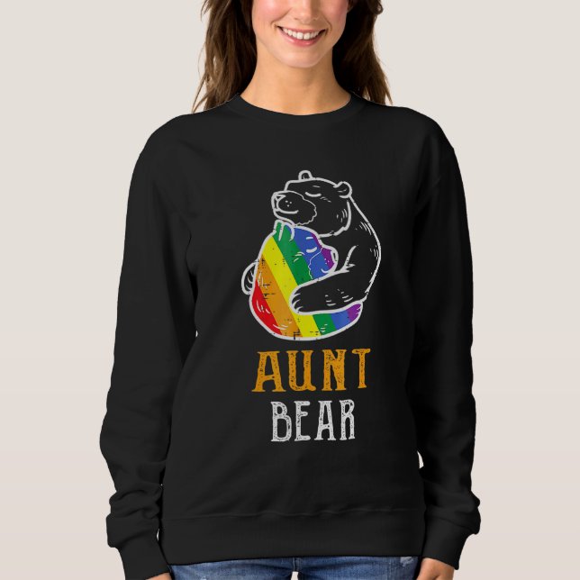 Sweatshirt Lgbt Tante Ours - Gay pride Égalité des Droits Arc (Devant)