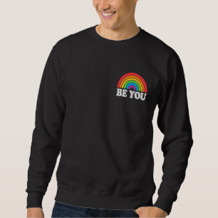 Sweatshirt Lgbtq Be You Pocket Gay pride Lgbt Ally Rainbow Fl