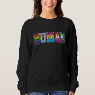 Sweatshirt Lgbtq Gay pride Human Ally Bi Bisexual Trans Queer