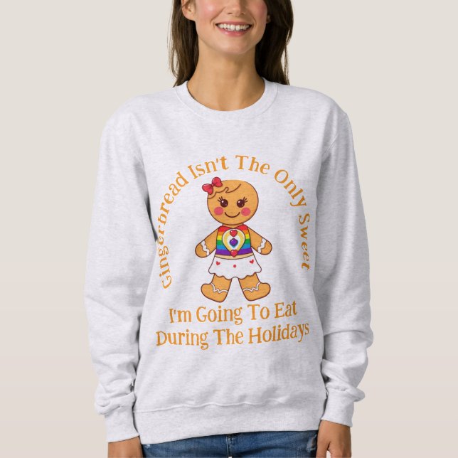 Sweatshirt LGBTQ Gingerbread Fille Gains de vacances (Devant)