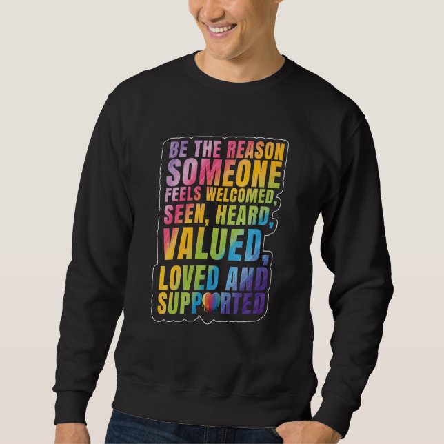 Sweatshirt LGBTQ Support LGBT Pride Month (Devant)