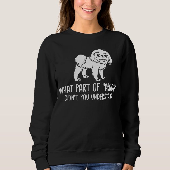 Sweatshirt Lhasa Apso Dog Puppies Owner (Devant)