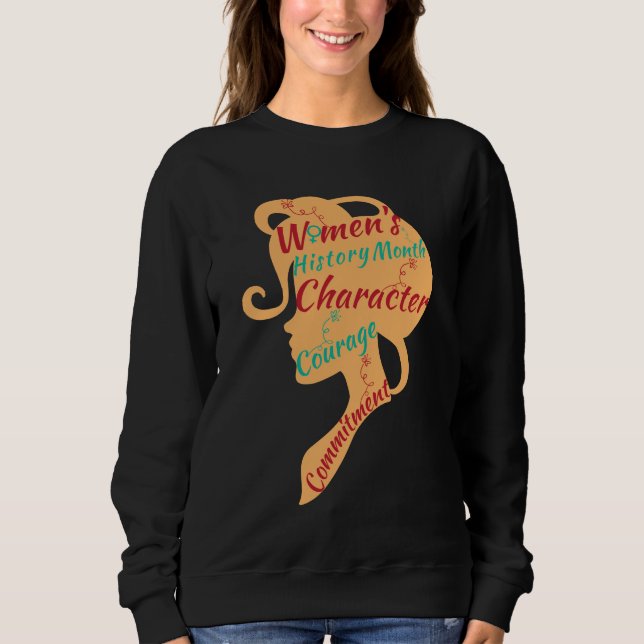 SWEATSHIRT L'HISTOIRE DES FEMMES MOIS CARACTÈRE ENGAGEMENT DU (Devant)