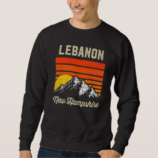Sweatshirt Liban New Hampshire Hometown City State Retro Us