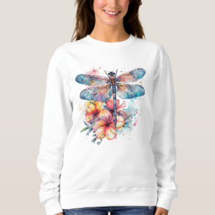 Sweatshirt libellule d'aquarelle