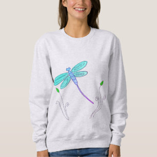 Sweatshirt Libellule funky Art abstrait à porter