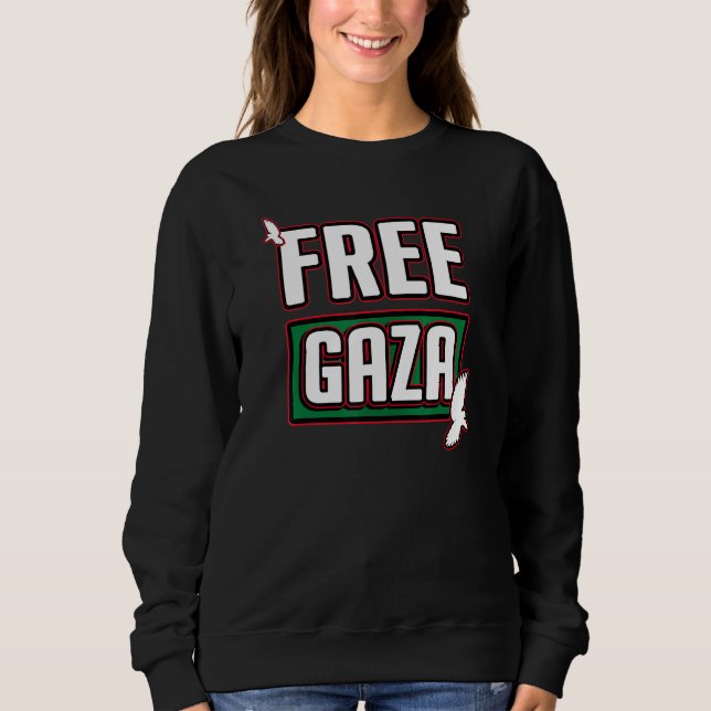Sweatshirt Libérez Gaza Palestine Libérez la Palestine Aidez  (Devant)
