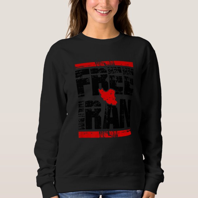 Sweatshirt Libérez Iran Persian Love Azadi Citation de la lib (Devant)