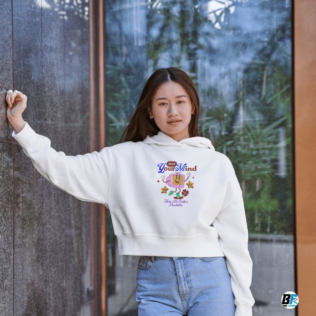 Sweatshirt Libérez votre esprit Mascotte rétro (Créateur téléchargé)