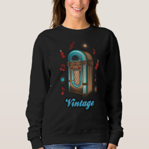 Sweatshirt Librairie vintage Classic Sock Hop Jukebox Record 
