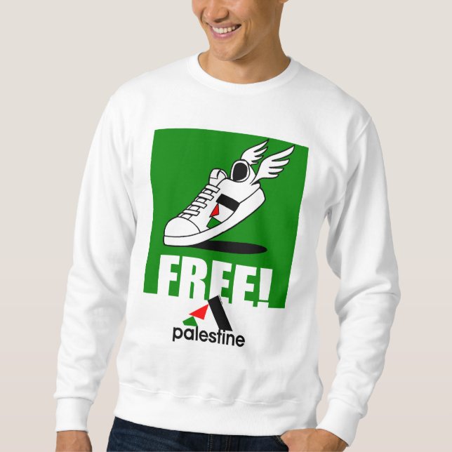 Sweatshirt Libre ! La Palestine (Devant)