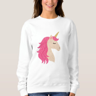 Sweatshirt Licorne Élégante Pailletée au Style Étincelant