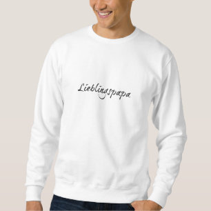 Sweatshirt Lieblingspapa - schwarzer Schriftzug 00001