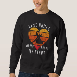 Sweatshirt Ligne Danse Retro Coucher de soleil Jamais cassé m