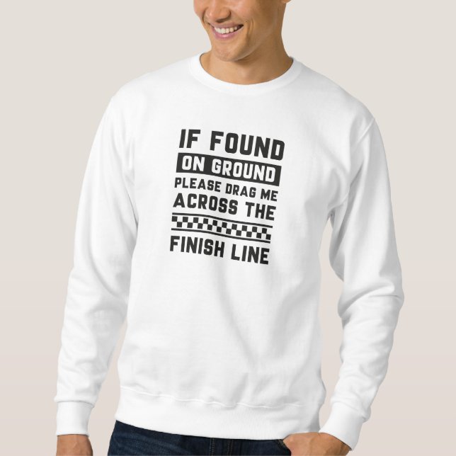 Sweatshirt Ligne d'arrivée (Devant)