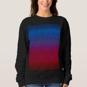 Sweatshirt Lignes nettes de conception artistique d'abstracti
