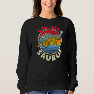 Sweatshirt Lil Sis Saurus I Ankylosaurus Dinosaur I Famille M