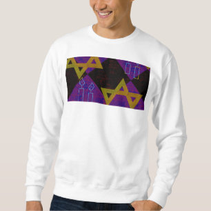 Sweatshirt L'image à thème Hanukkah de SlipperyJoe's jaune do