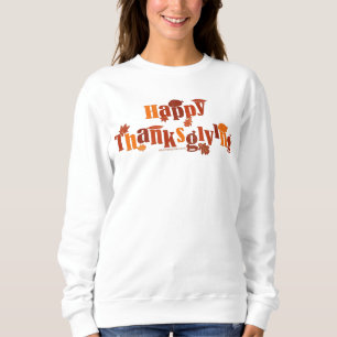 Sweatshirt L'image de Thanksgiving festive et lumineuse de Sl