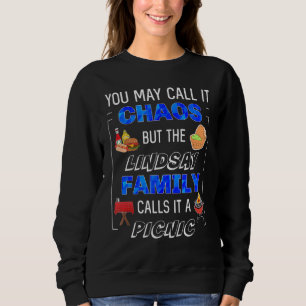 Sweatshirt Lindsay Famille Pique-nique Fête de Pique-Nique Ra