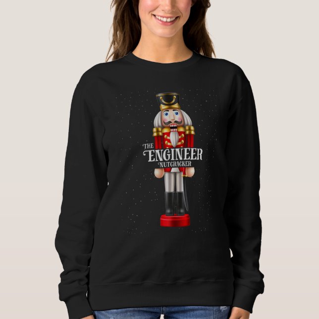Sweatshirt L'ingénieur Nutcracker Famille Correspondant Noël (Devant)