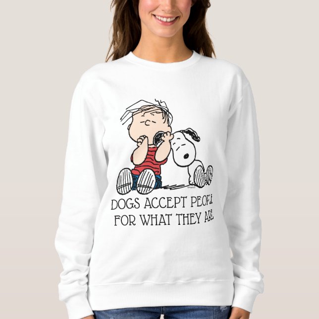 Sweatshirt Linus consolé avec l'oreille de Snoopy (Devant)