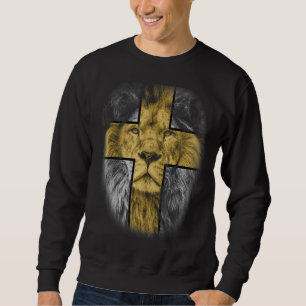 Sweatshirt Lion De Juda Jésus-Christ Foi Sur La Peur Reli