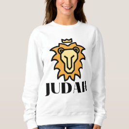 Sweatshirt Lion des femmes de Juda basées sur la foi
