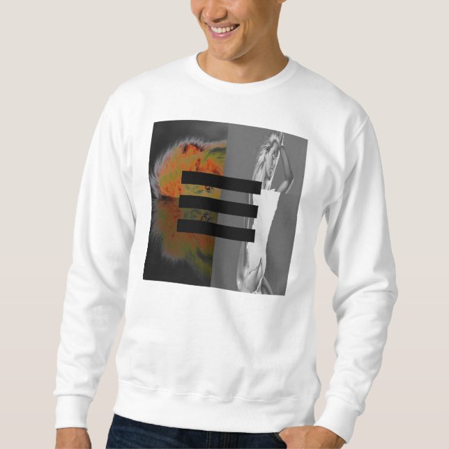 Sweatshirt Lion et femme - le chandail des hommes (Devant)