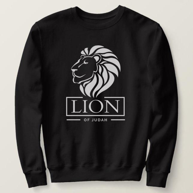 Sweatshirt Lion of Judah Jah Rastafari Emperor Rasta Sweater (Design devant)