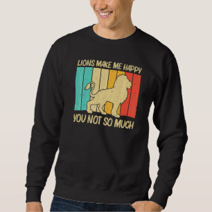 Sweatshirt Lion pour hommes femmes safari africain zoo animal